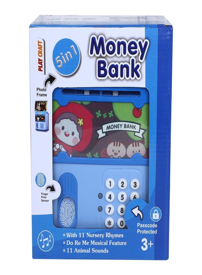 Eksploe 5 in 1 Money Bank Mini ATM | Coin Bank Money for Kids with 11 Nursery Rhymes | Do Re Me Musical Feature | Comes with 11 Animal Sound | Birthday Gift Ideas for Kids - Image 2